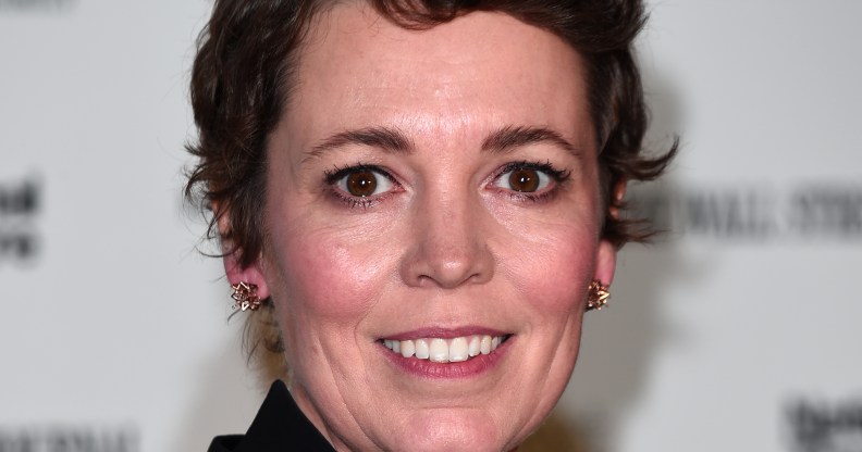 A closeup photo of actor Olivia Colman taken at the 'Up Next Gala' at the National Theatre