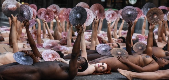 We the Nipple nude protest new york