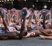 We the Nipple nude protest new york