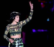 Halsey concert lesbian couple straight pride speech