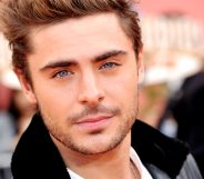 Zac Efron, who had a gay kiss with the Rock in a movie scene