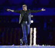 British singer George Michael performs during the closing ceremony of the 2012 London Olympic Games at the Olympic stadium in London on August 12, 2012. Rio de Janeiro will host the 2016 Olympic Games. AFP PHOTO/LEON NEAL (Photo credit should read LEON NEAL/AFP/GettyImages)