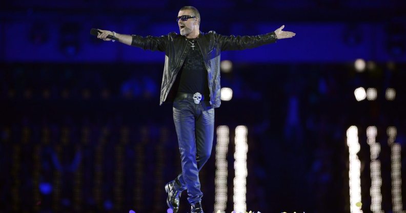 British singer George Michael performs during the closing ceremony of the 2012 London Olympic Games at the Olympic stadium in London on August 12, 2012. Rio de Janeiro will host the 2016 Olympic Games. AFP PHOTO/LEON NEAL (Photo credit should read LEON NEAL/AFP/GettyImages)