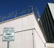 An exterior of Metro Dade Corrections is shown January 22, 2003 in Miami, Florida, where Fior Pichardo De Veloz was jailed in a cell with 40 other male inmates.