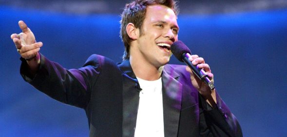 British Idol winner and pop star Will Young performs at FOX-TV's "American Idol" finals at the Kodak Theatre in Hollywood, Ca. Tuesday, Sept. 3, 2002. Photo by Kevin Winter/ImageDirect.