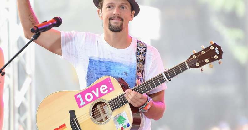 NEW YORK, NY - JULY 18:Jason Mraz performs on NBC's "Today" at the NBC's TODAY Show on July 18, 2014 in New York, New York. (Photo by Jamie McCarthy/Getty Images)