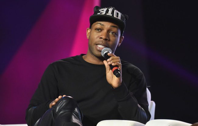 Singer Todrick Hall speaking at Essence Festival, 2016
