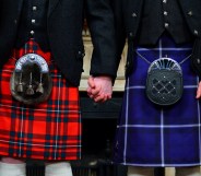 The first same-sex marriage in Scotland, which almost one in three Scottish men oppose.