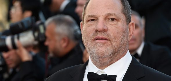 US producer Harvey Weinstein poses as he arrives for the screening of the film "The Little Prince" at the 68th Cannes Film Festival in Cannes, southeastern France, on May 22, 2015. AFP PHOTO / LOIC VENANCE (Photo credit should read LOIC VENANCE/AFP/Getty Images)