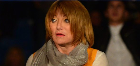 GLASGOW, SCOTLAND MAY 23 : Fight promoter Kellie Maloney watches on as Gary Cornish of Scotland takes on Zoltan Csala of Hungary during the IBO intercontinental championship match up at Glasgow?s Bellahouston Leisure Centre on May 23, 2015 in Glasgow, Scotland. (Photo by Mark Runnacles/Getty Images)