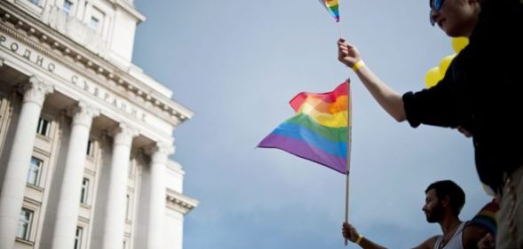 Annual Gay Pride parade in central Sofia in 2015