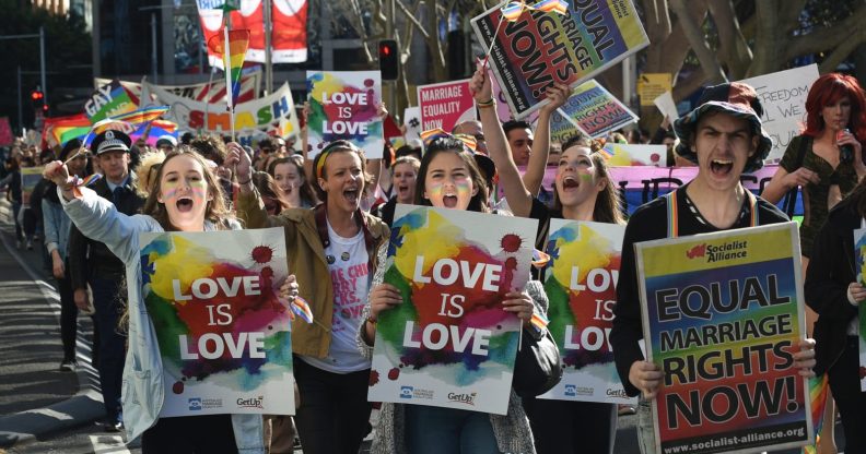 Same-sex marriage rally in Sydney
