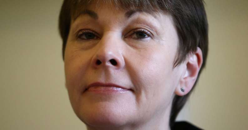LONDON, ENGLAND - MARCH 14: Green Party Member of Parliament for Brighton Pavilion, Caroline Lucas, attends the launch of her party's EU campaign on March 14, 2016 in London, England. The Green Party today announced their intention to campaign for Britain to stay in the European Union. (Photo by Carl Court/Getty Images)