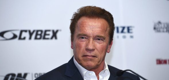Schwarzenegger speaks at the Arnold Classic Sports Festival