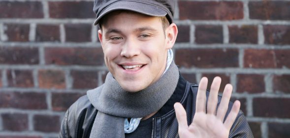 LONDON - NOVEMBER 14: Top British musical artist Will Young arrives for the 20th anniversary remake of Midge Ure and Sir Bob Geldof's 1984 charity single "Do They Know It's Christmas?" at Air Studios, Hampstead on November 14, 2004 in London. (Photo by Gareth Cattermole/Getty Images)