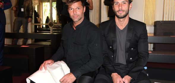 PARIS, FRANCE - JUNE 25: Ricky Martin and Jwan Yosef attend the Balmain Menswear Spring/Summer 2017 show as part of Paris Fashion Week on June 25, 2016 in Paris, France. (Photo by Pascal Le Segretain/Getty Images)