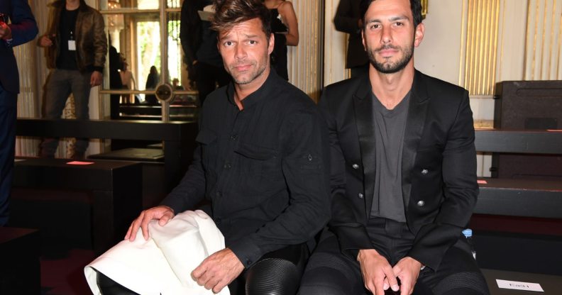 PARIS, FRANCE - JUNE 25: Ricky Martin and Jwan Yosef attend the Balmain Menswear Spring/Summer 2017 show as part of Paris Fashion Week on June 25, 2016 in Paris, France. (Photo by Pascal Le Segretain/Getty Images)