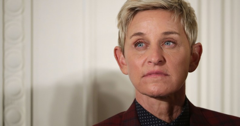 Comedian and talk show host Ellen DeGeneres is awarded the Presidential Medal of Freedom during a ceremony in the East Room of the White House November 22, 2016 in Washington, DC.