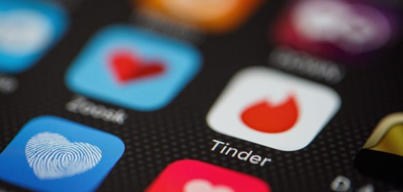 Tinder on mobile phone
