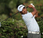 HONOLULU, HI - JANUARY 12: Tadd Fujikawa of the United States plays his shot from the 15th tee during the first round of the Sony Open In Hawaii at Waialae Country Club on January 12, 2017 in Honolulu, Hawaii. (Photo by Sam Greenwood/Getty Images)