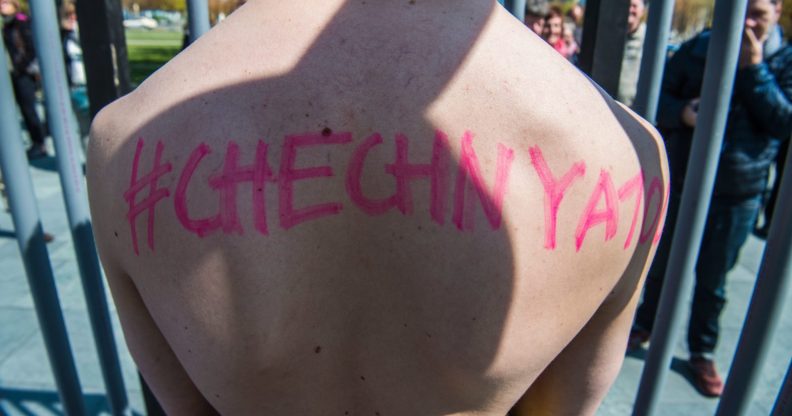 Protesting Chechnya