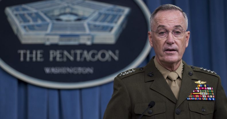 Chairman of the Joint Chiefs of Staff Marine General Joseph Dunford getty
