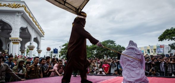 Flogging in Indonesia