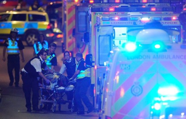 Terror attack on London Bridge in central London on June 3, 2017.