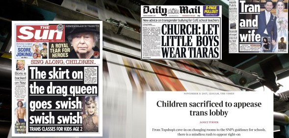 British newspapers have come under fire over their coverage of transgender issues (Getty)