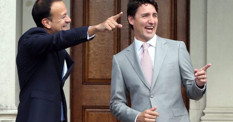 Leo Varadkar and Justin Trudeau getty