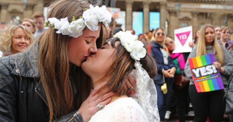 A mass-same-sex wedding in Australia