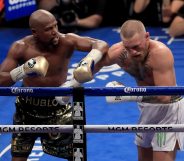 Mayweather punches McGregor
