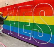 Street Artists Paint 'YES' in Australia for marriage equality