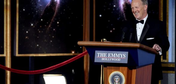 Sean Spicer at the Emmy's