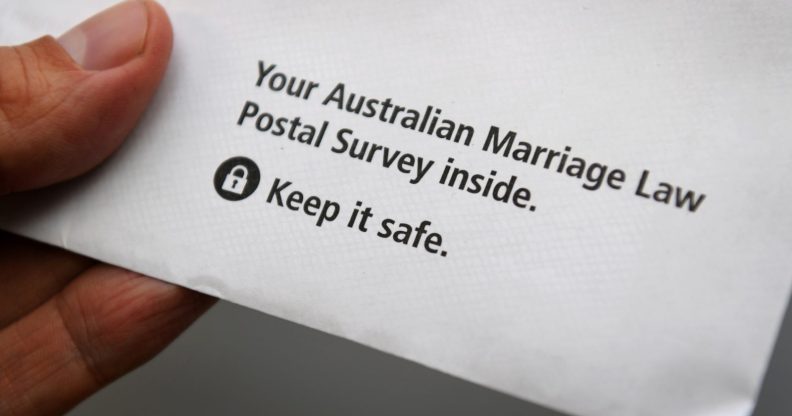 Same-sex marriage postal form
