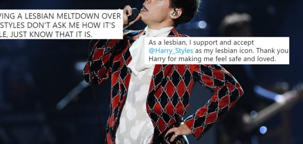 Harry Styles onstage during the 2017 iHeartRadio Music Festival at T-Mobile Arena on September 22, 2017 in Las Vegas, Nevada.