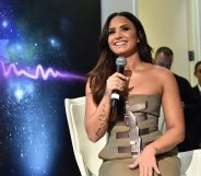 NEW YORK, NY - SEPTEMBER 28: Demi Lovato answered questions during the DEMI x JBL Tell Me You Love Me Pop Up event, celebrating her new album and partnership with JBL. The album listening party was held on September 28, 2017 at the Highline Gallery in New York City. (Photo by Mike Coppola/Getty Images for JBL)