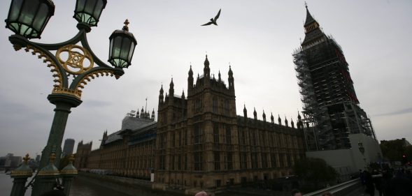 The Houses of Parliament are seen in London on October 31, 2017. Prime Minister Theresa May came under pressure on Tuesday to take action against alleged sex pests in her own cabinet amid swirling rumours in Westminster about inappropriate behaviour by several lawmakers. Defence Secretary Michael Fallon apologised for putting his hand on a female journalist's knee in 2002 and the cabinet is investigating another minister, Mark Garnier, who asked his now former aide to buy him sex toys and called her "sugar tits". British media have reported on the existence of a list of sexual allegations about around 40 Conservative MPs including six ministers that was apparently compiled by disgruntled former employees. / AFP PHOTO / Daniel LEAL-OLIVAS / The erroneous mention[s] appearing in the metadata of this photo by Daniel LEAL-OLIVAS has been modified in AFP systems in the following manner: [The Houses of Parliament are seen in London on October 31, 2017] instead of [Chancellor of the Exchequor Philip Hammond leaves his office in Downing Street...]. Please immediately remove the erroneous mention[s] from all your online services and delete it (them) from your servers. If you have been authorized by AFP to distribute it (them) to third parties, please ensure that the same actions are carried out by them. Failure to promptly comply with these instructions will entail liability on your part for any continued or post notification usage. Therefore we thank you very much for all your attention and prompt action. We are sorry for the inconvenience this notification may cause and remain at your disposal for any further information you may require. (Photo credit should read DANIEL LEAL-OLIVAS/AFP/Getty Images)