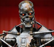 BARCELONA, SPAIN - MAY 09: The Terminator robot is seen in the paddock following qualifying for the Spanish Formula One Grand Prix at the Circuit de Catalunya on May 9, 2009 in Barcelona, Spain. (Photo by Paul Gilham/Getty Images)
