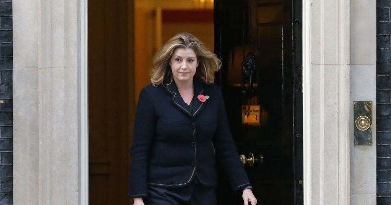 Britain's International Development Secretary and Minister for Women and Equalities Penny Mordaunt, who announced new funds to tackling LGBT bullying in schools.