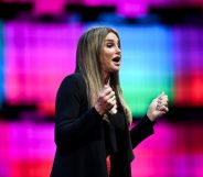 Transgender rights advocate and former Olympian Caitlyn Jenner delivers a speech during the 2017 Web Summit in Lisbon on November 9, 2017. Europe's largest tech event Web Summit is being held at Parque das Nacoes in Lisbon from November 6 to November 9. / AFP PHOTO / PATRICIA DE MELO MOREIRA (Photo credit should read PATRICIA DE MELO MOREIRA/AFP/Getty Images)