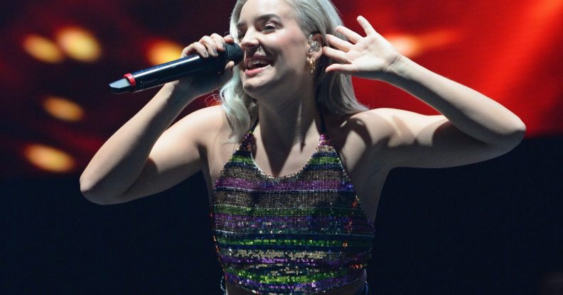 BIRMINGHAM, ENGLAND - NOVEMBER 11: Anne-Marie performs during Free Radio Live held at Genting Arena on November 11, 2017 in Birmingham, England. (Photo by Eamonn M. McCormack/Getty Images)