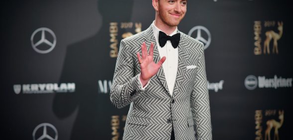 BERLIN, GERMANY - NOVEMBER 16: Sam Smith arrives at the Bambi Awards 2017 at Stage Theater on November 16, 2017 in Berlin, Germany. (Photo by Alexander Koerner/Getty Images)
