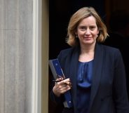 Britain's Home Secretary Amber Rudd leaves 10 Downing Street after a pre-budget meeting of the cabinet in London, on November 22, 2017. Britain's Chancellor of the Exchequer Philip Hammond will present the government's annual Autumn budget to Parliament later on November 22. / AFP PHOTO / Ben STANSALL (Photo credit should read BEN STANSALL/AFP/Getty Images)
