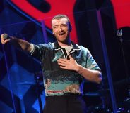 Sam Smith performs at the Z100's iHeartRadio Jingle Ball 2017 at Madison Square Garden on December 7, 2017 in New York. / AFP PHOTO / ANGELA WEISS (Photo credit should read ANGELA WEISS/AFP/Getty Images)