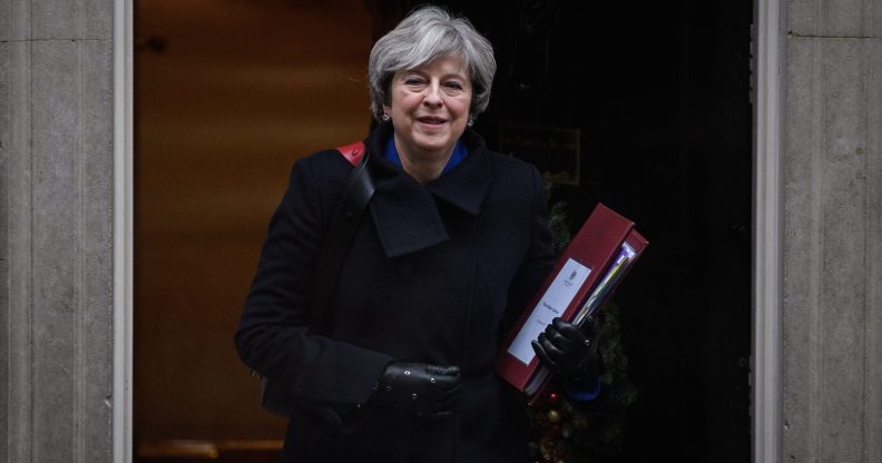 British Prime Minister Theresa May (Photo by Leon Neal/Getty Images)