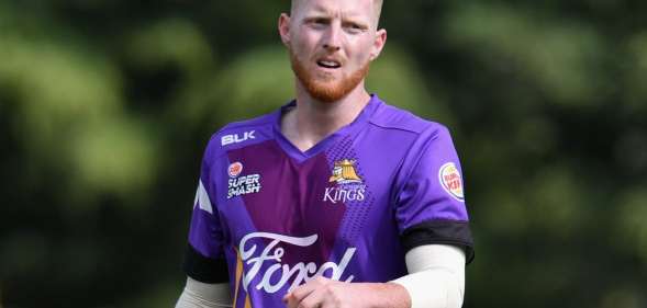 RANGIORA, NEW ZEALAND - DECEMBER 22: Ben Stokes of Canterbury looks on during the Super Smash match between the Canterbury Kings and the Central Stags on December 22, 2017 in Rangiora, New Zealand. (Photo by Kai Schwoerer/Getty Images)