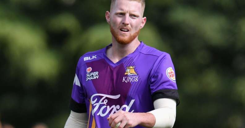 RANGIORA, NEW ZEALAND - DECEMBER 22: Ben Stokes of Canterbury looks on during the Super Smash match between the Canterbury Kings and the Central Stags on December 22, 2017 in Rangiora, New Zealand. (Photo by Kai Schwoerer/Getty Images)