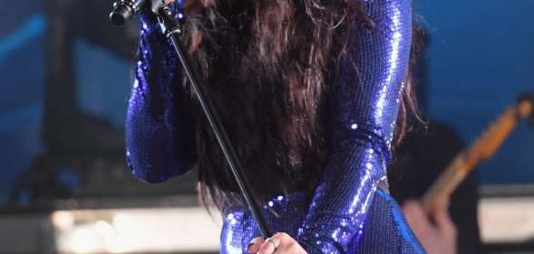 MIAMI BEACH, FL - DECEMBER 31: Demi Lovato performs onstage at Fontainebleau Miami Beach on December 31, 2017 in Miami Beach, Florida. (Photo by Rodrigo Varela/Getty Images for Fontainebleau Miami Beach)