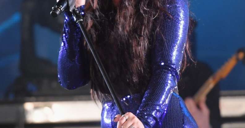 MIAMI BEACH, FL - DECEMBER 31: Demi Lovato performs onstage at Fontainebleau Miami Beach on December 31, 2017 in Miami Beach, Florida. (Photo by Rodrigo Varela/Getty Images for Fontainebleau Miami Beach)